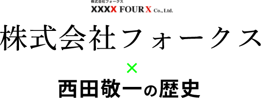 株式会社フォークス × 西田敬一の歴史